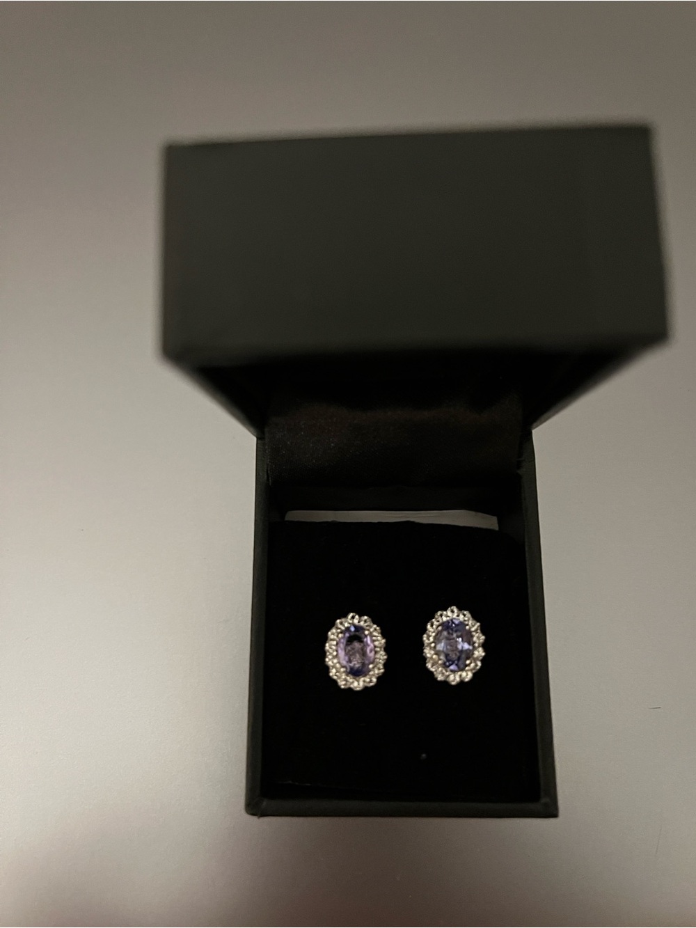 Colleen Lopez Purple Halo Stud Earrings - Women Jewelry